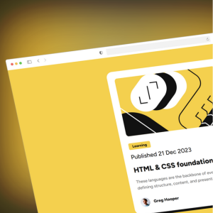 Proyecto Blog Card visualizado en desktop
