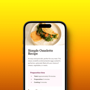Proyecto culminado de Recipe Omellete