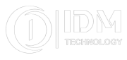 Logo de IDM Technology en blanco