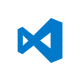 Logo del editor de codigo Visual Studio Code